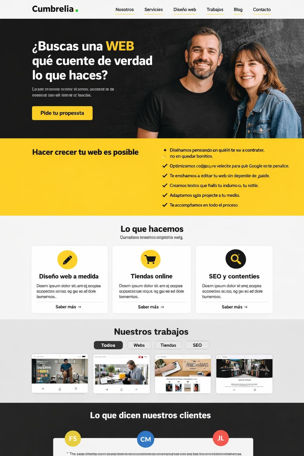 Cumbrelia Studio — vista previa del theme