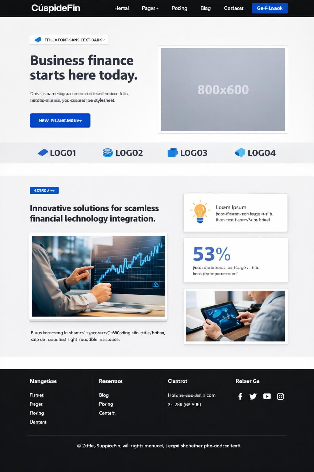 CúspideFin — vista previa del theme