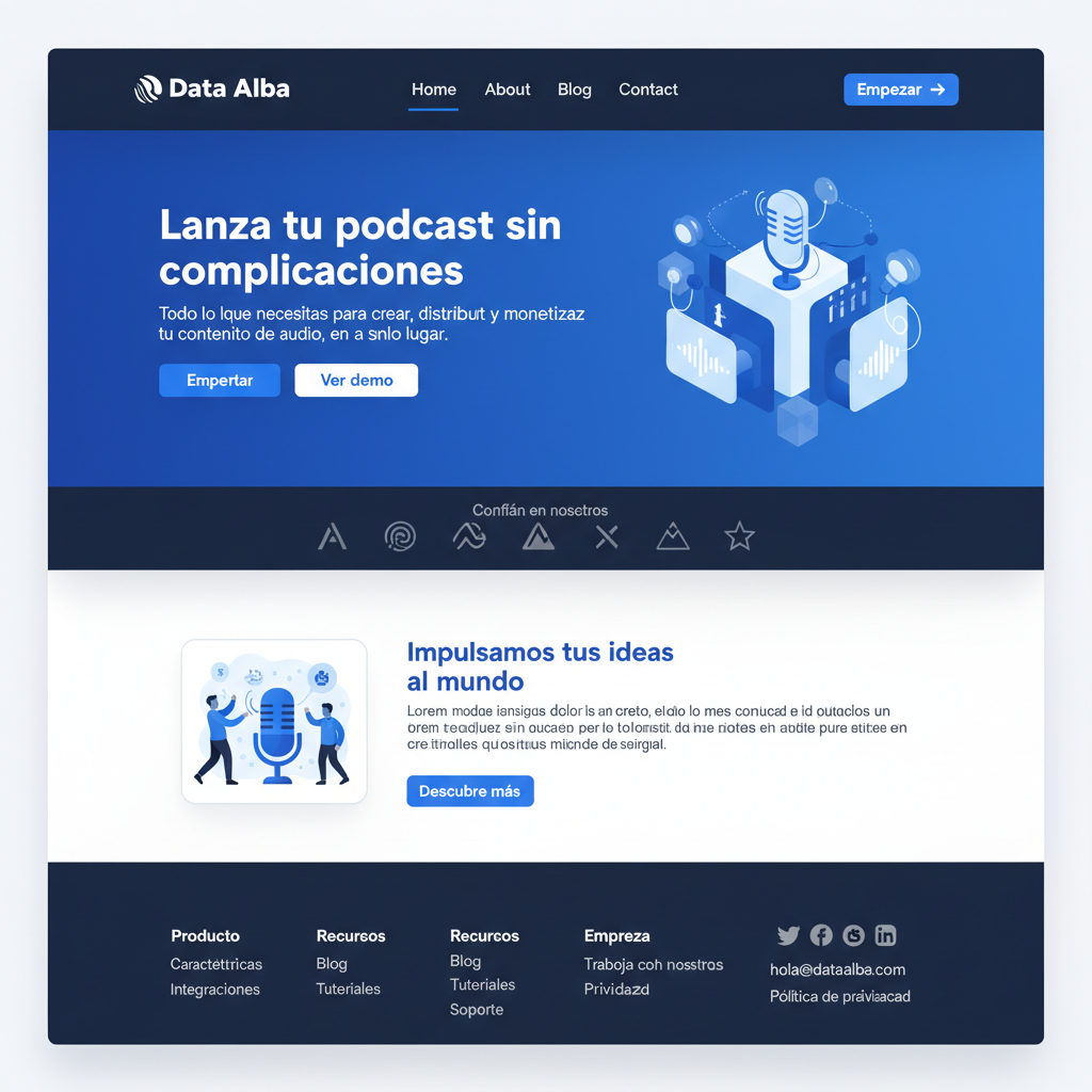 Data Alba — vista previa del theme