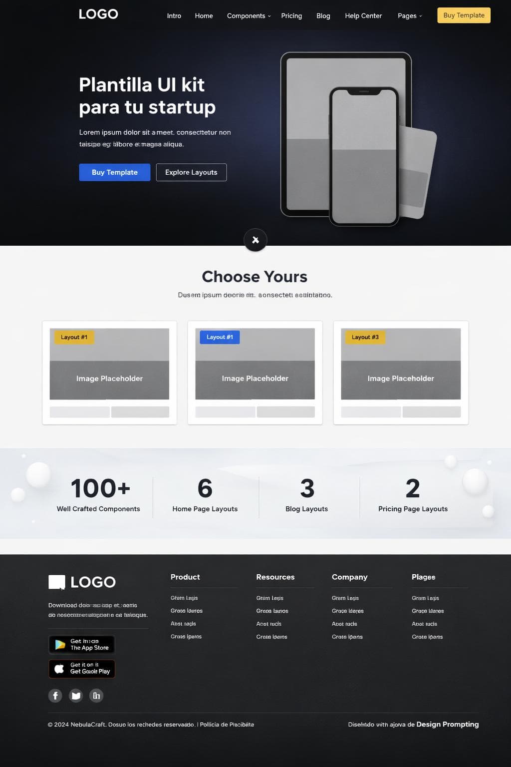 Data Polar — vista previa del theme