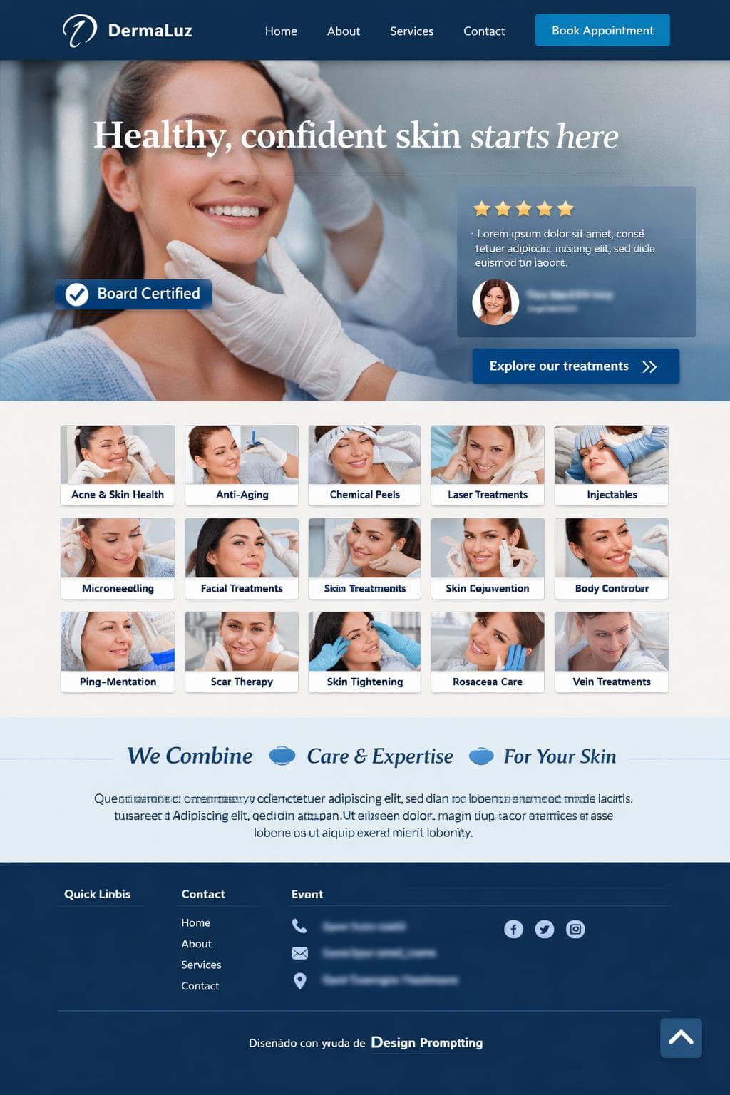 DermaLuz — vista previa del theme