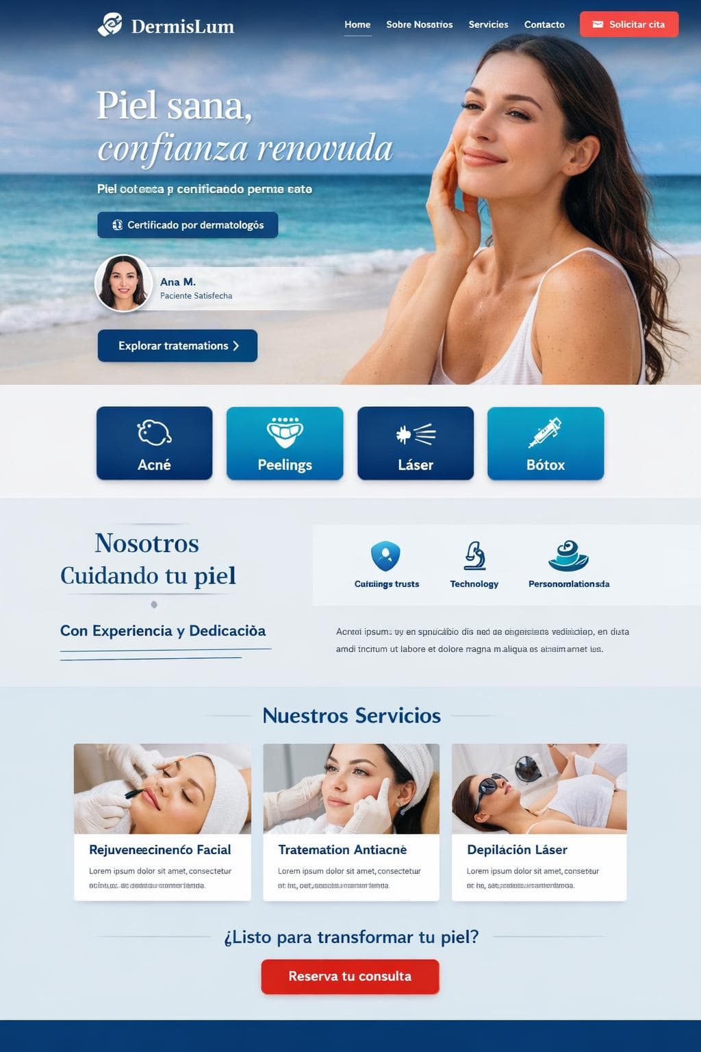 DermisLum — vista previa del theme