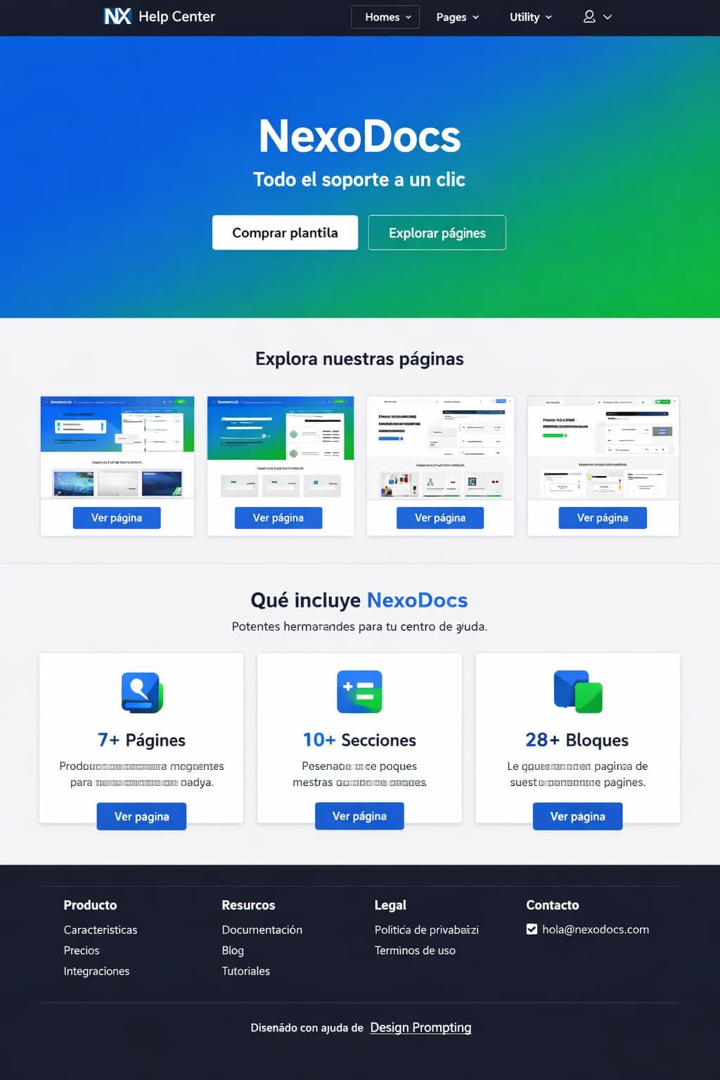 Digital Ámbar — vista previa del theme