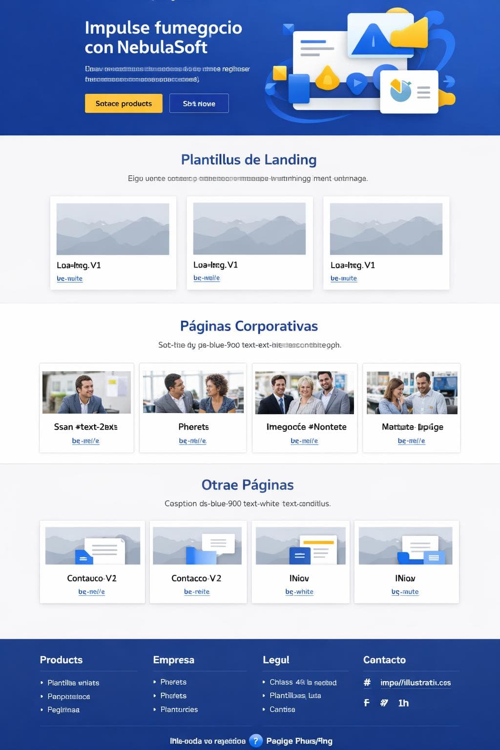Digital Cobalto — vista previa del theme