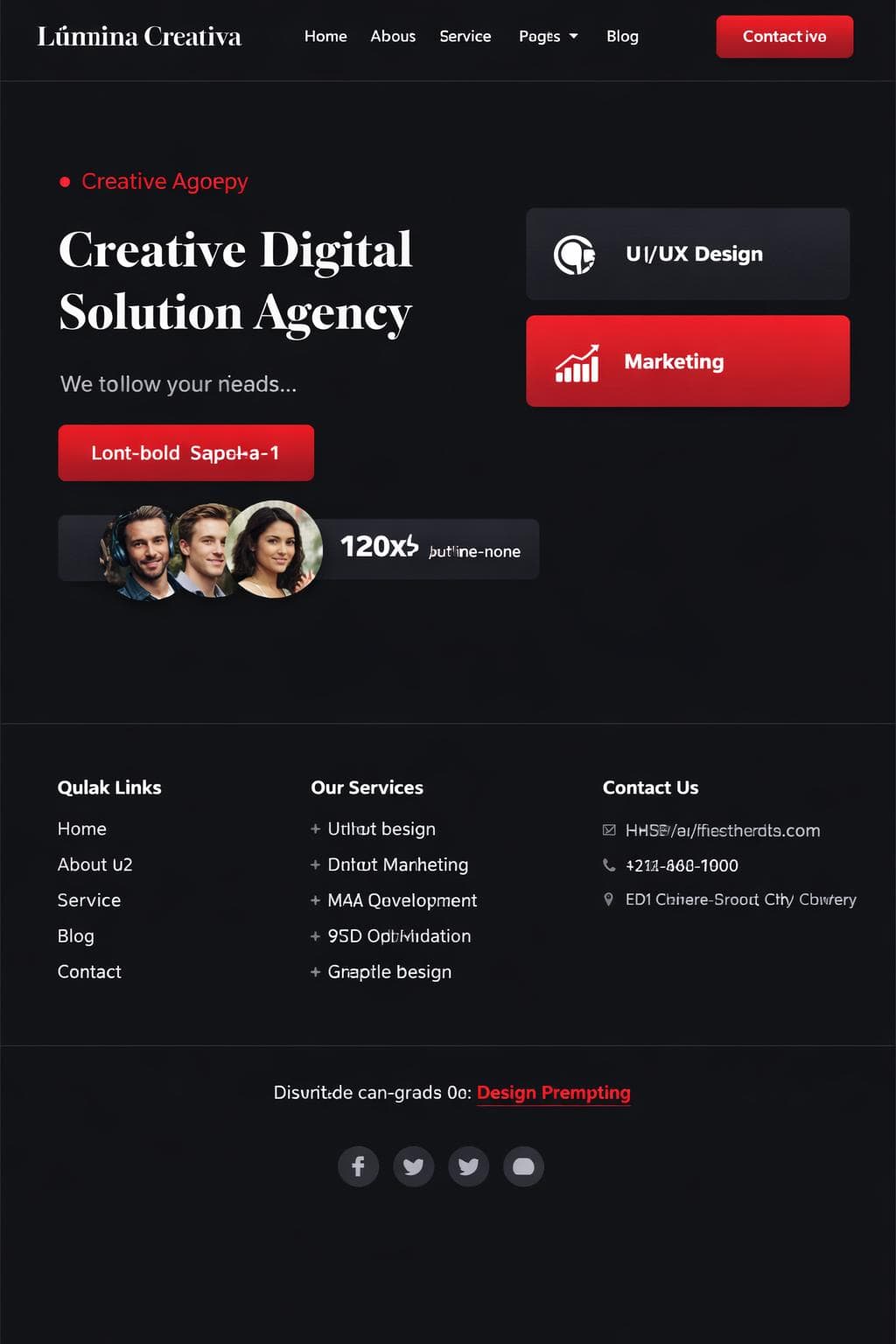 Digital Lúmina — vista previa del theme