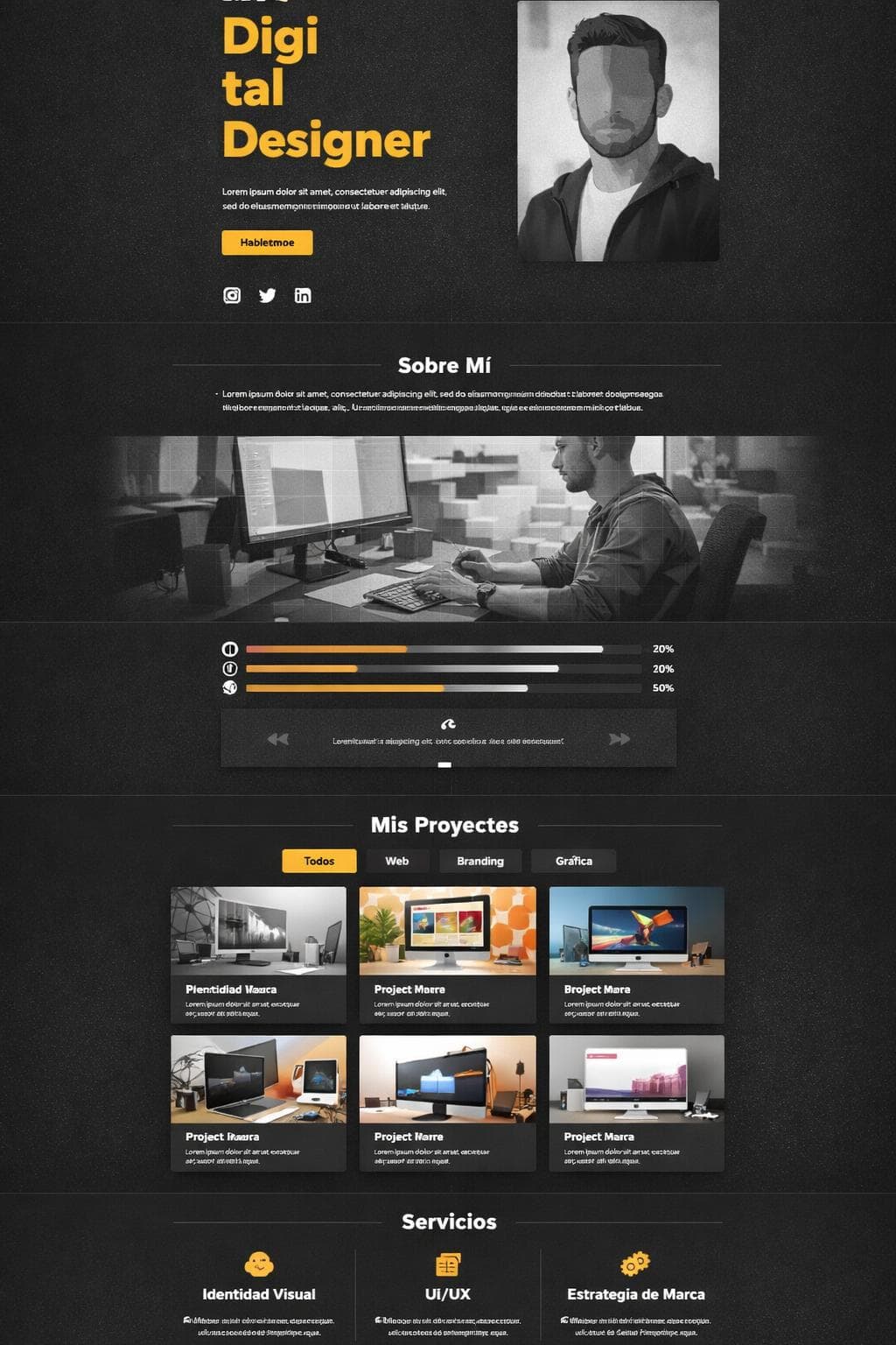Diseño Compás — vista previa del theme