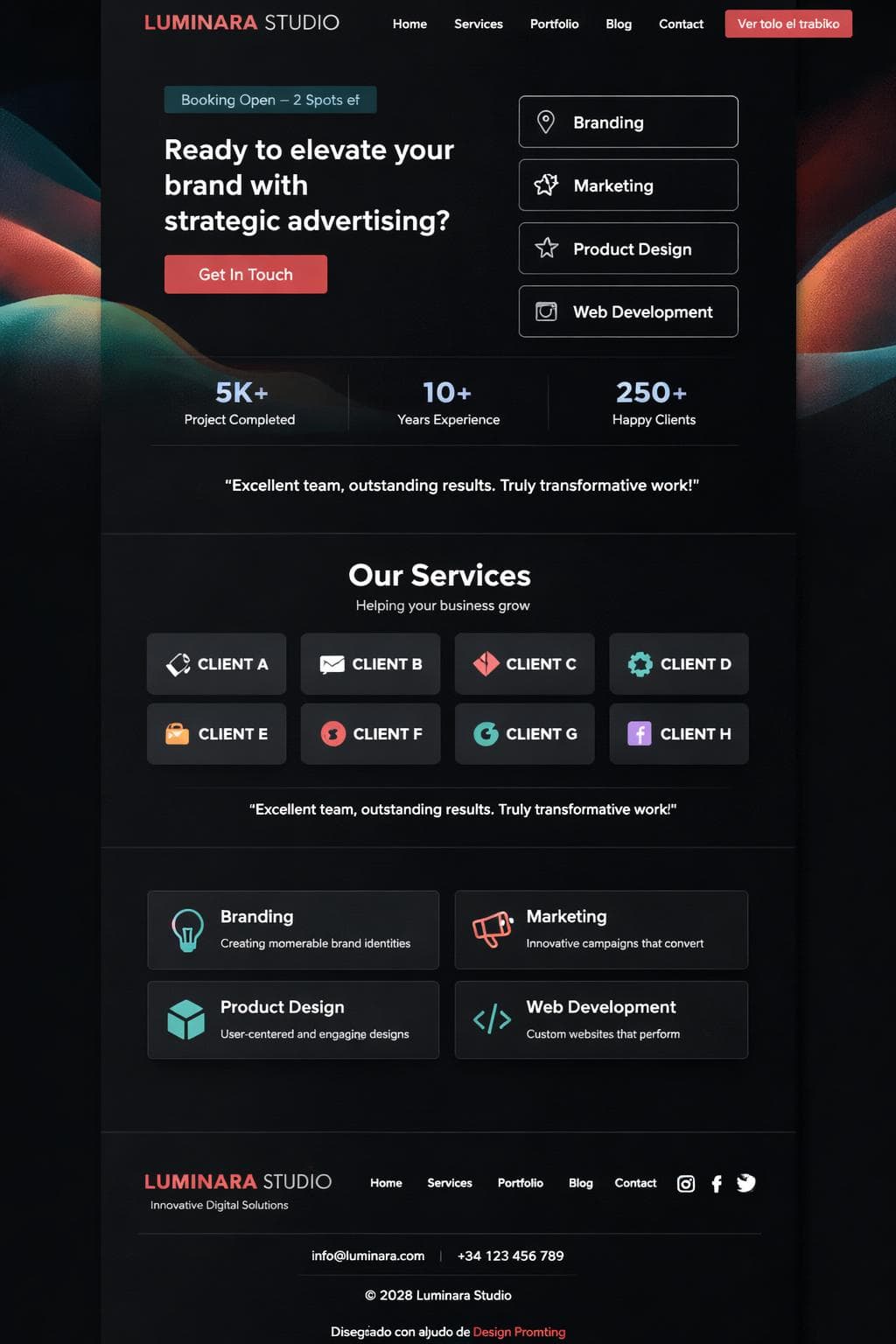 Diseño Delta — vista previa del theme