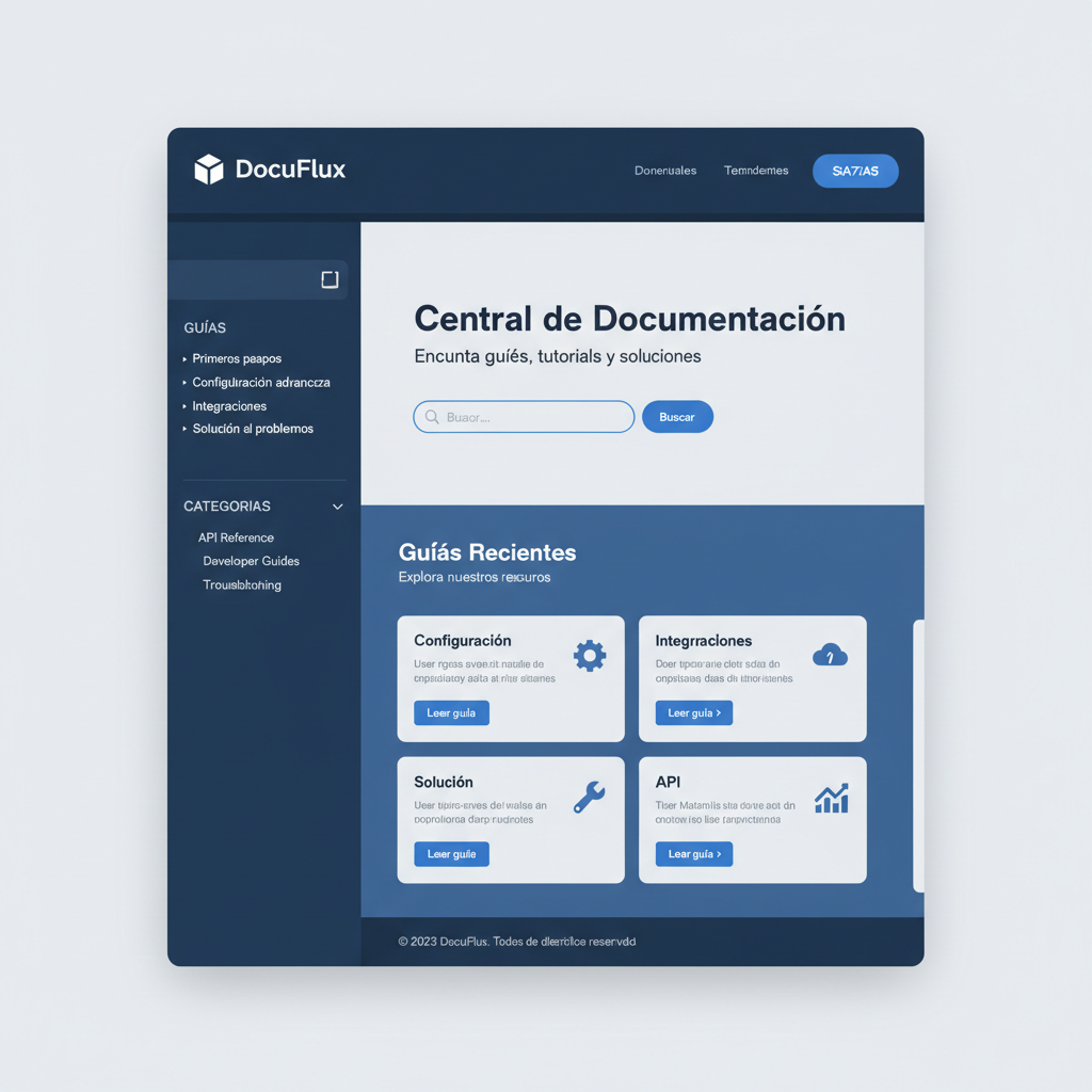 DocuFlux — vista previa del theme