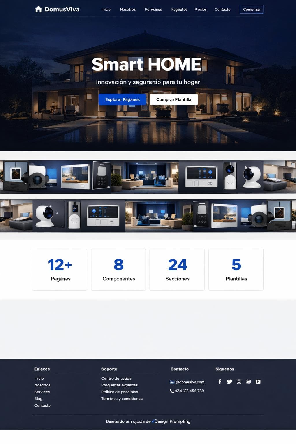 DomusViva — vista previa del theme