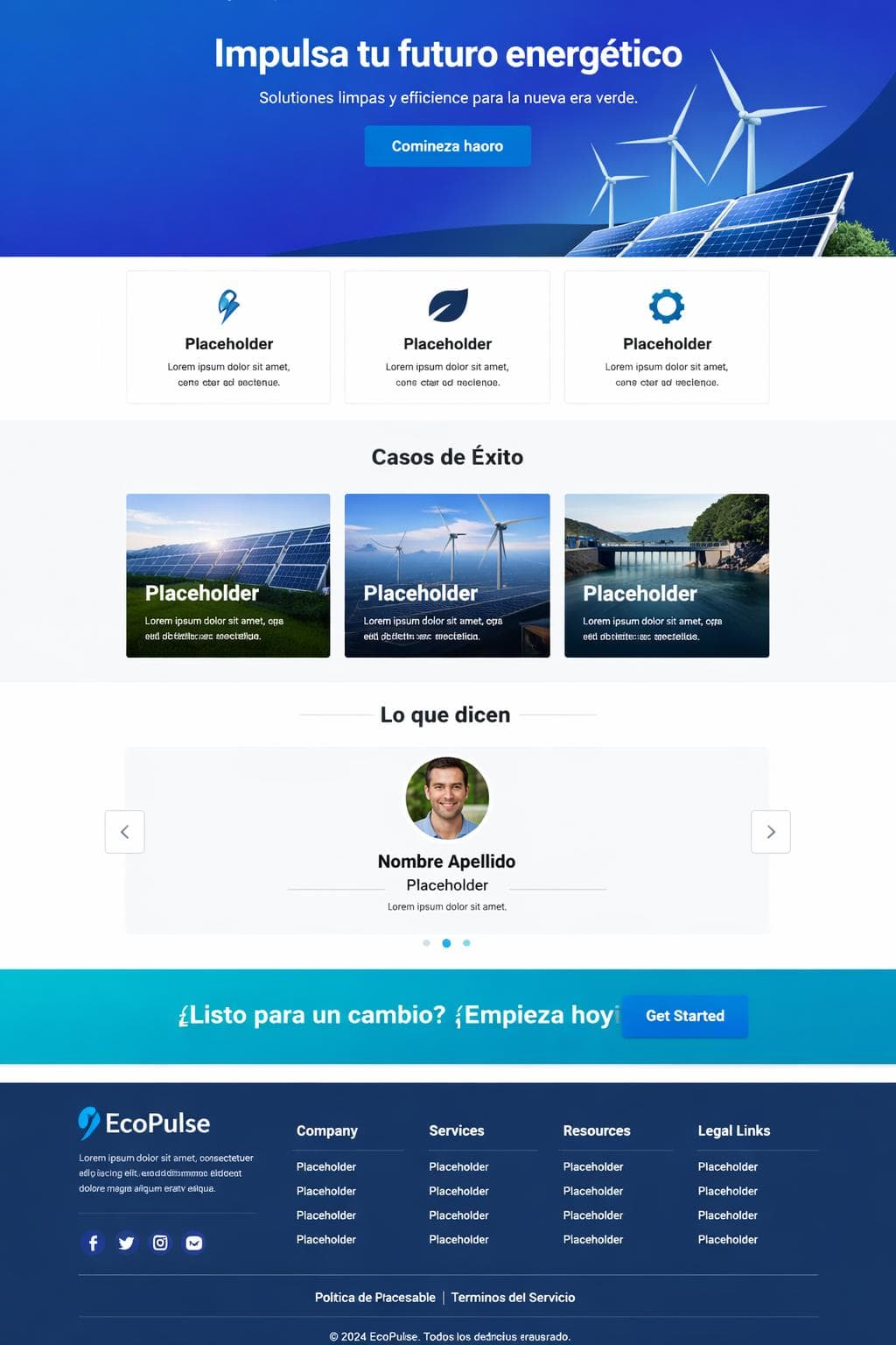 EcoPulse — vista previa del theme