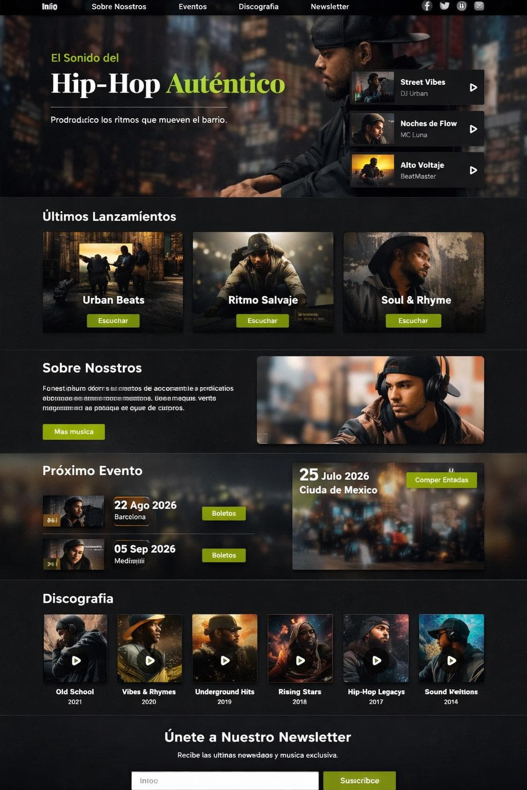 EcoRitmo — vista previa del theme