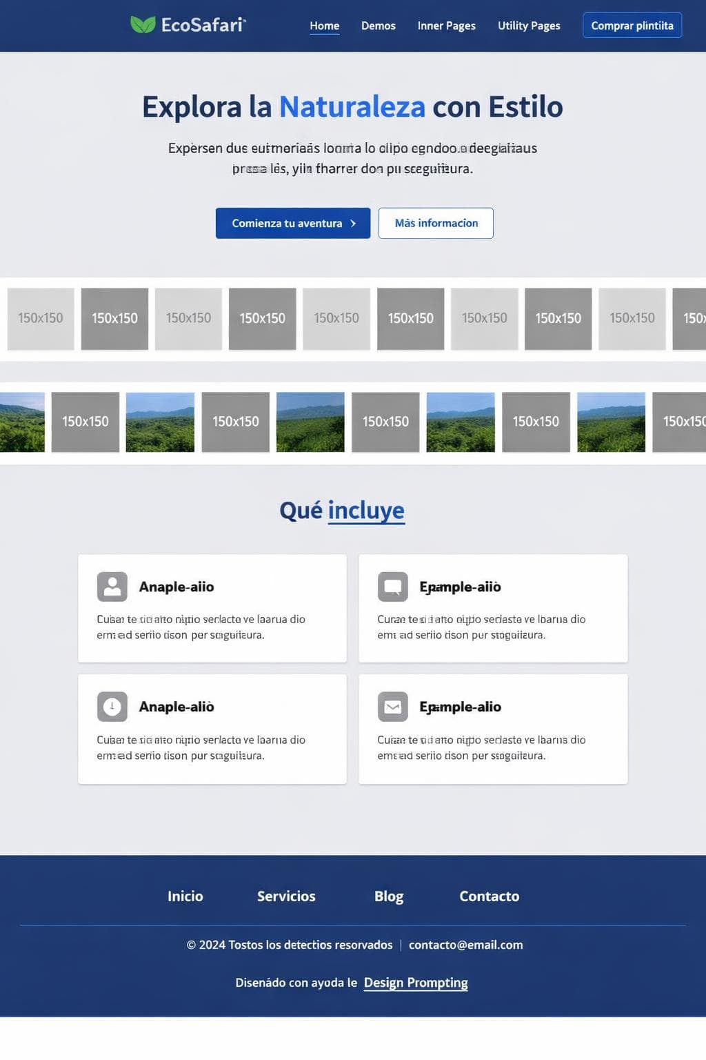 EcoSafari — vista previa del theme