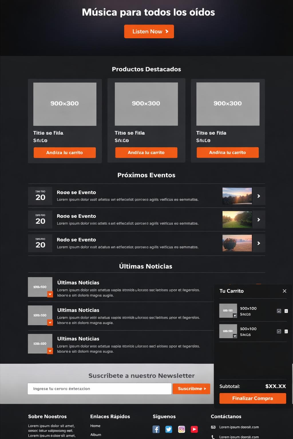 EcoSonora Beats — vista previa del theme