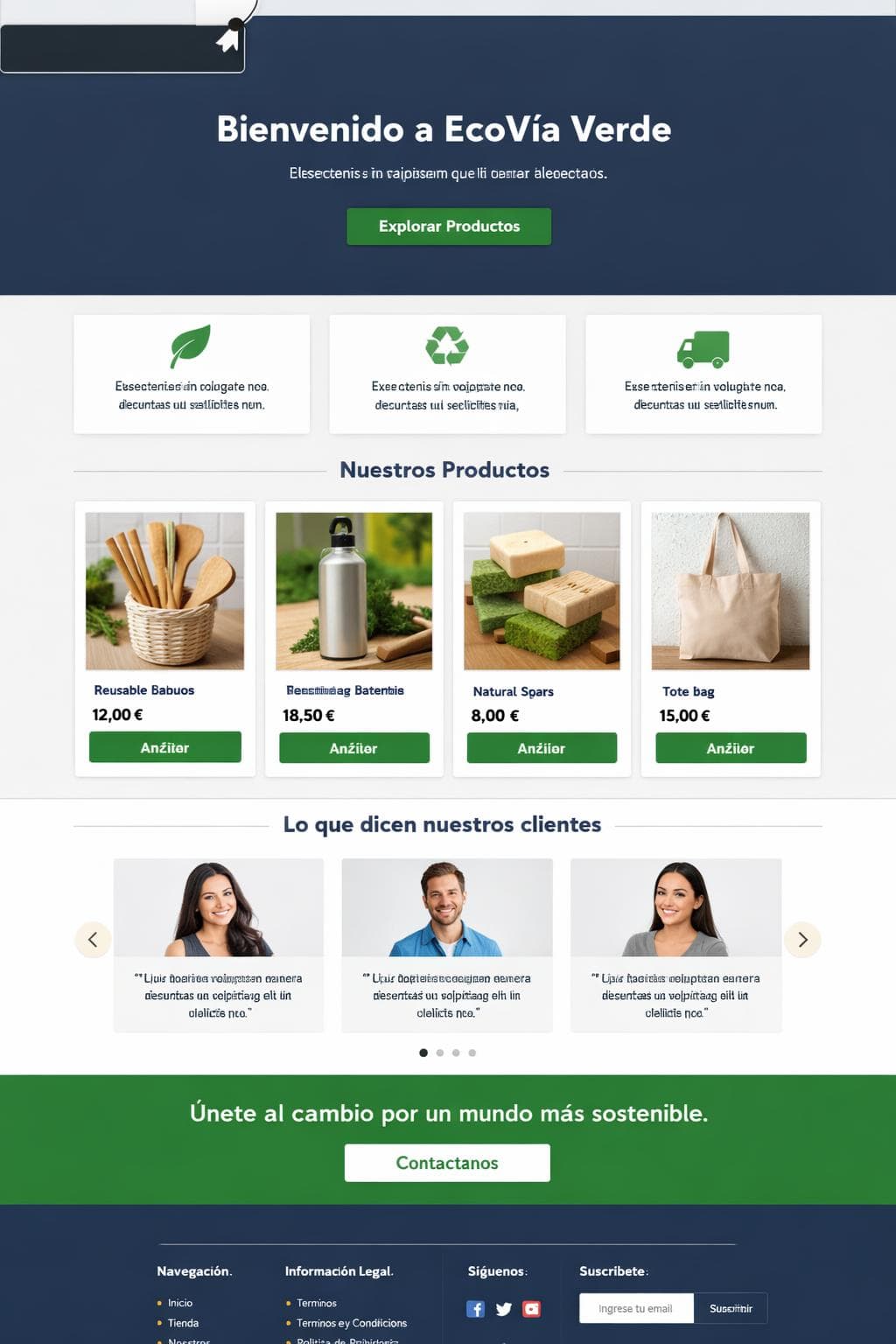 EcoVía Verde — vista previa del theme