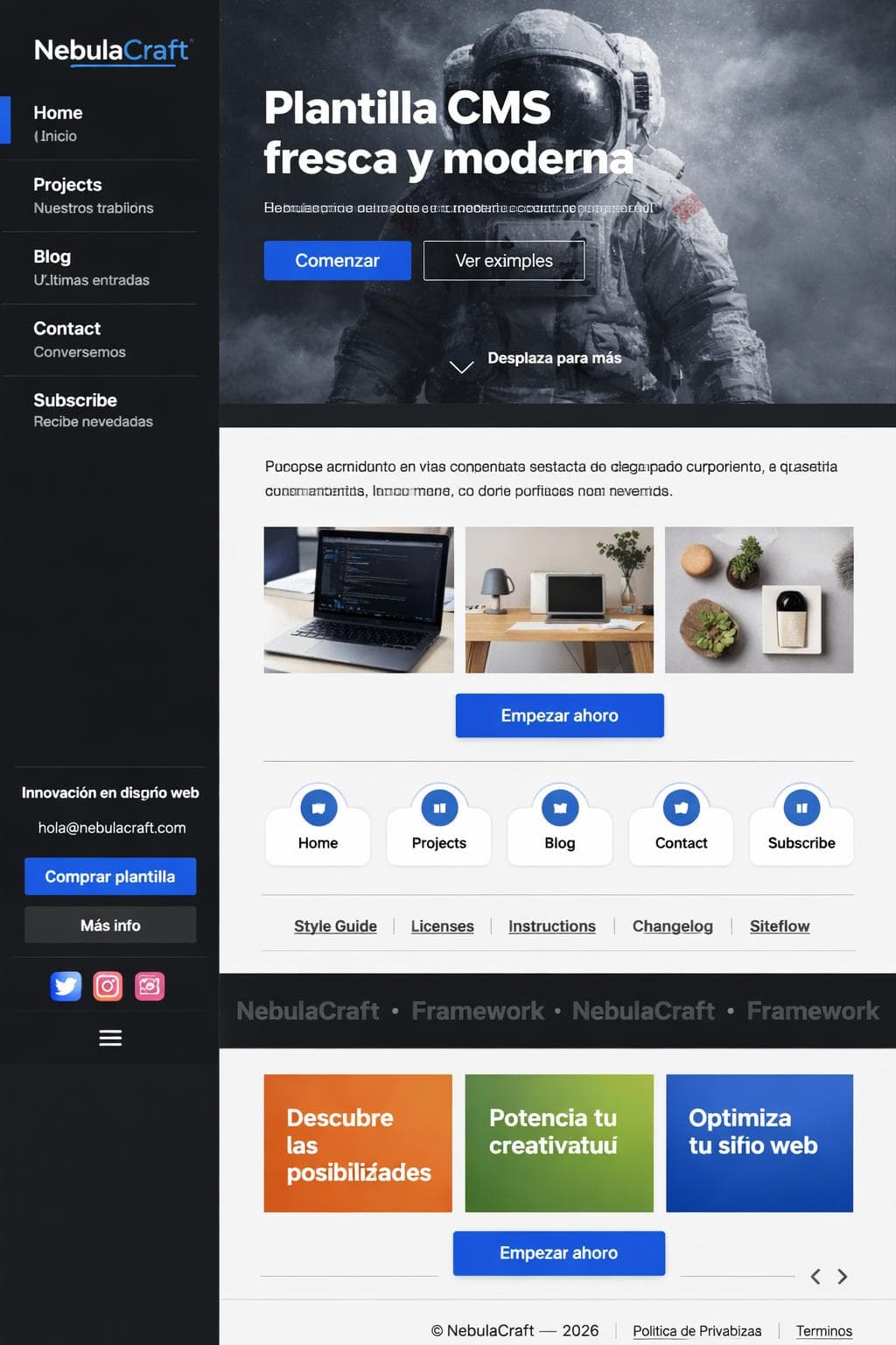 Editorial Lira — vista previa del theme