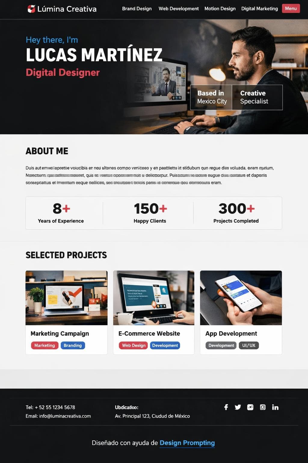 Educa Lúmina — vista previa del theme