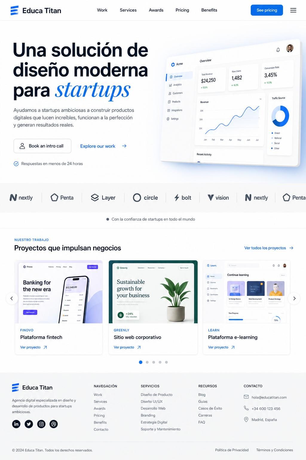 Educa Titan — vista previa del theme