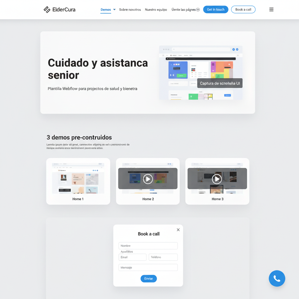 ElderCura — vista previa del theme
