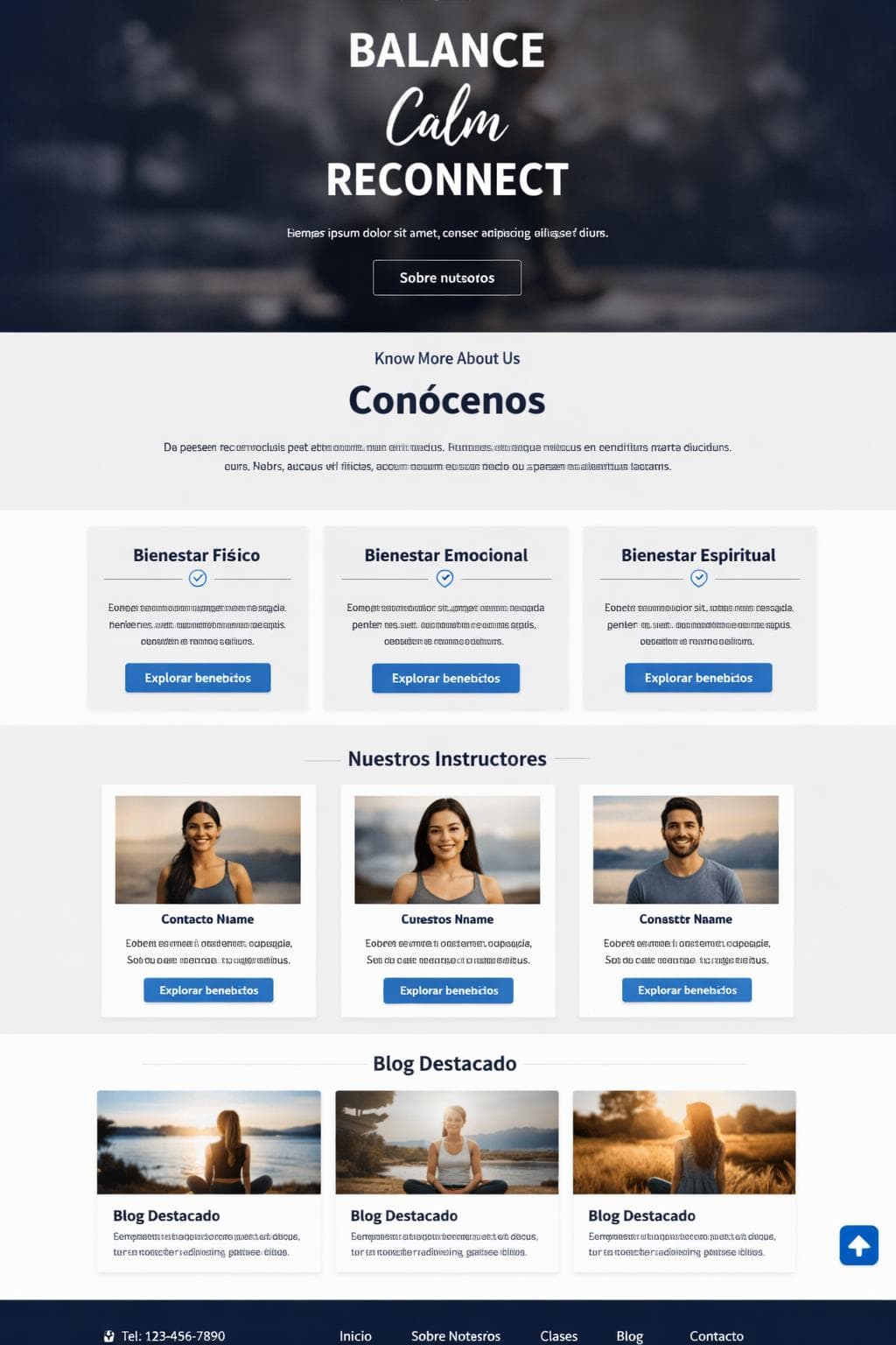 Equilibrio Zen — vista previa del theme
