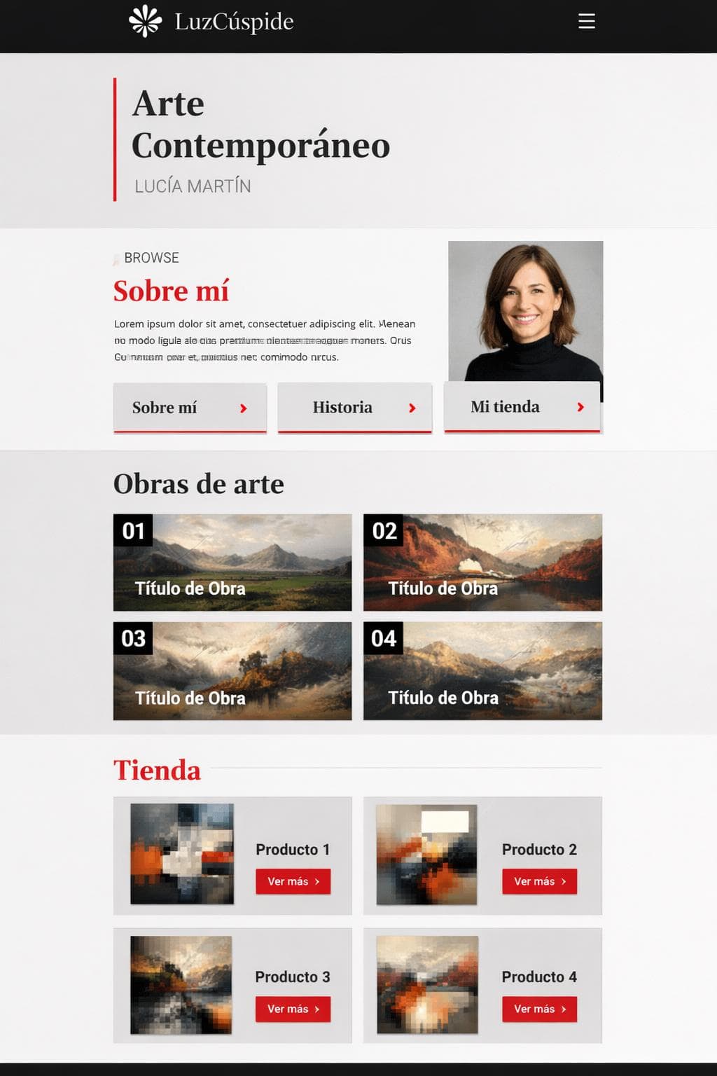 Escuela Éter — vista previa del theme