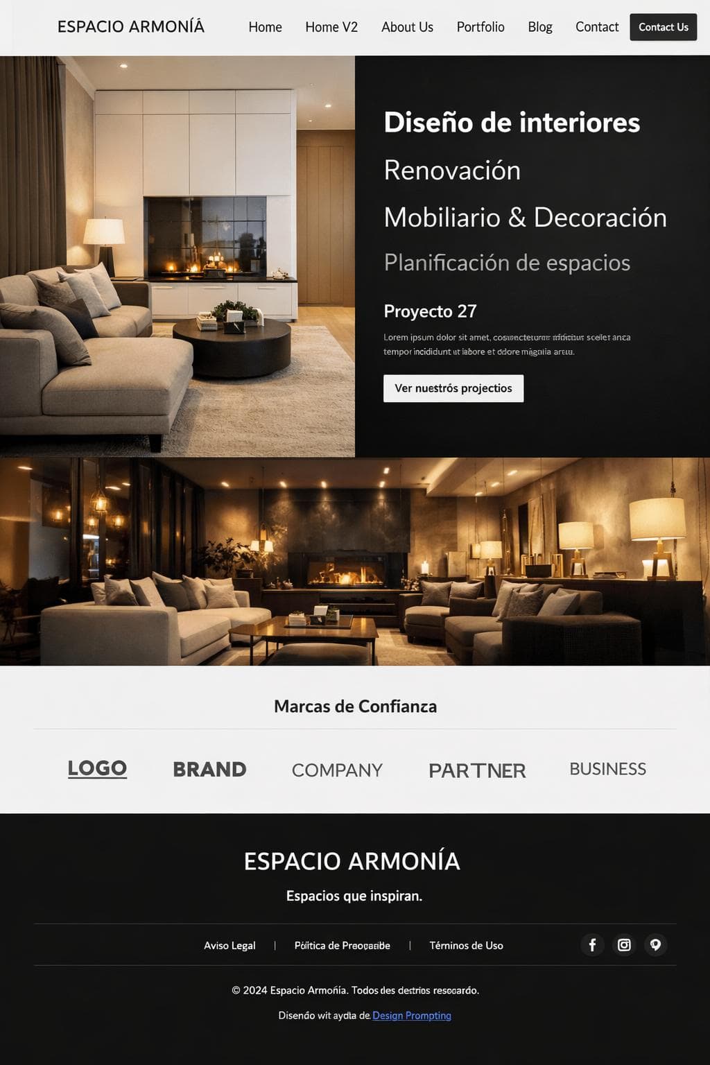 Espacio Armonía — vista previa del theme