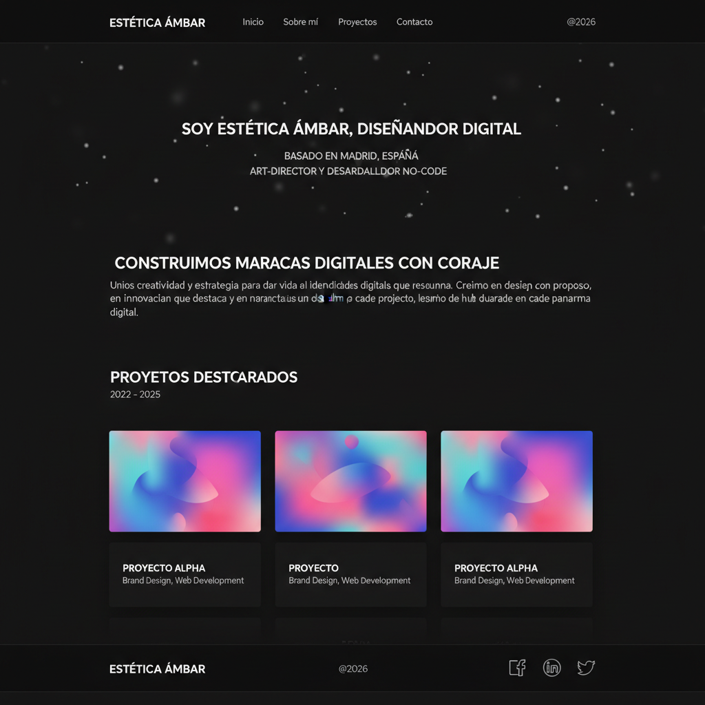 Estética Ámbar — vista previa del theme