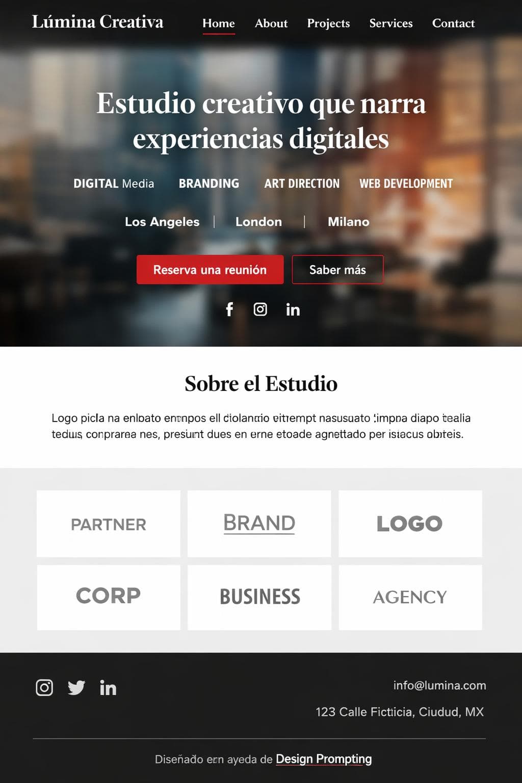 Estética Lúmina — vista previa del theme