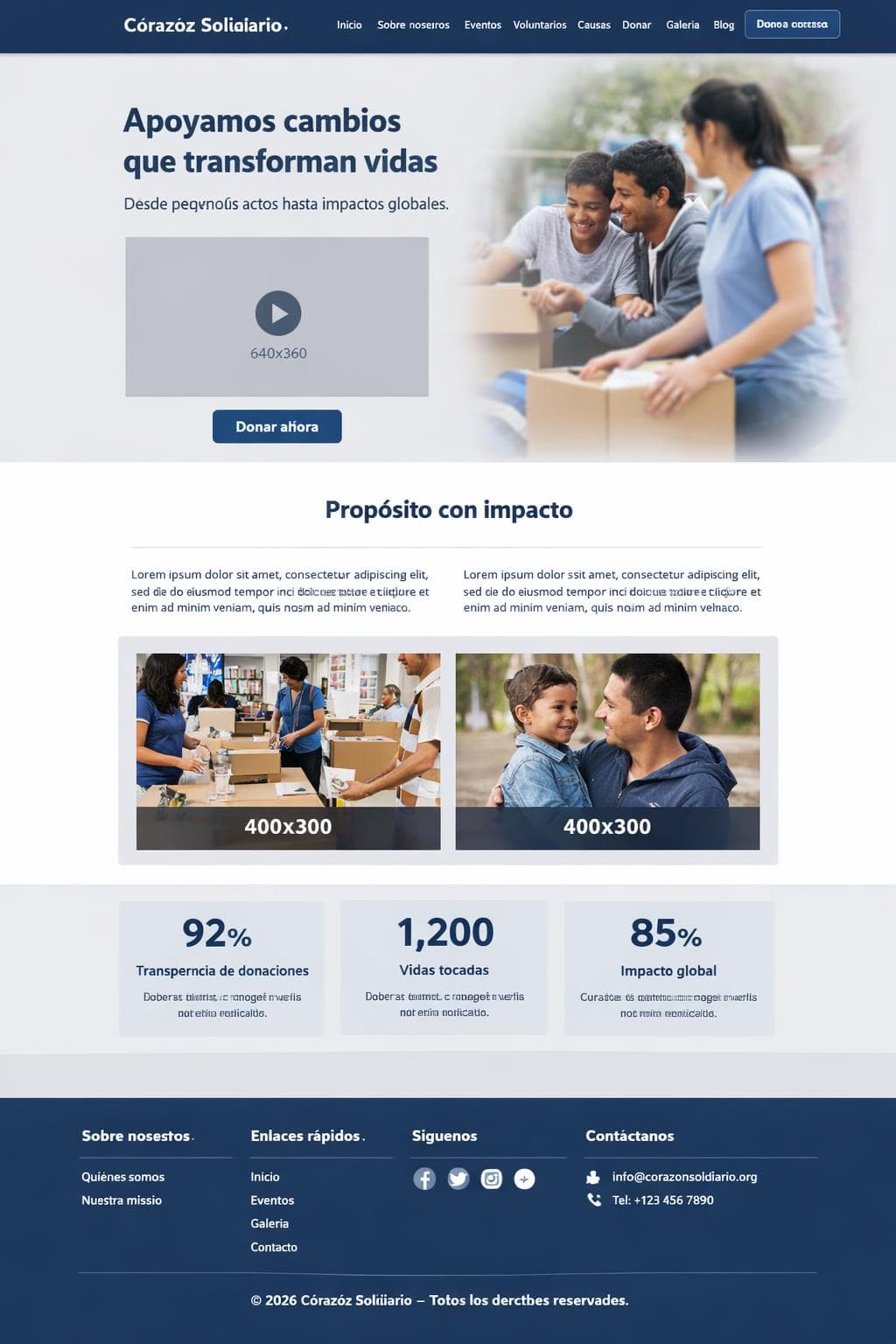 Estética Zenit — vista previa del theme