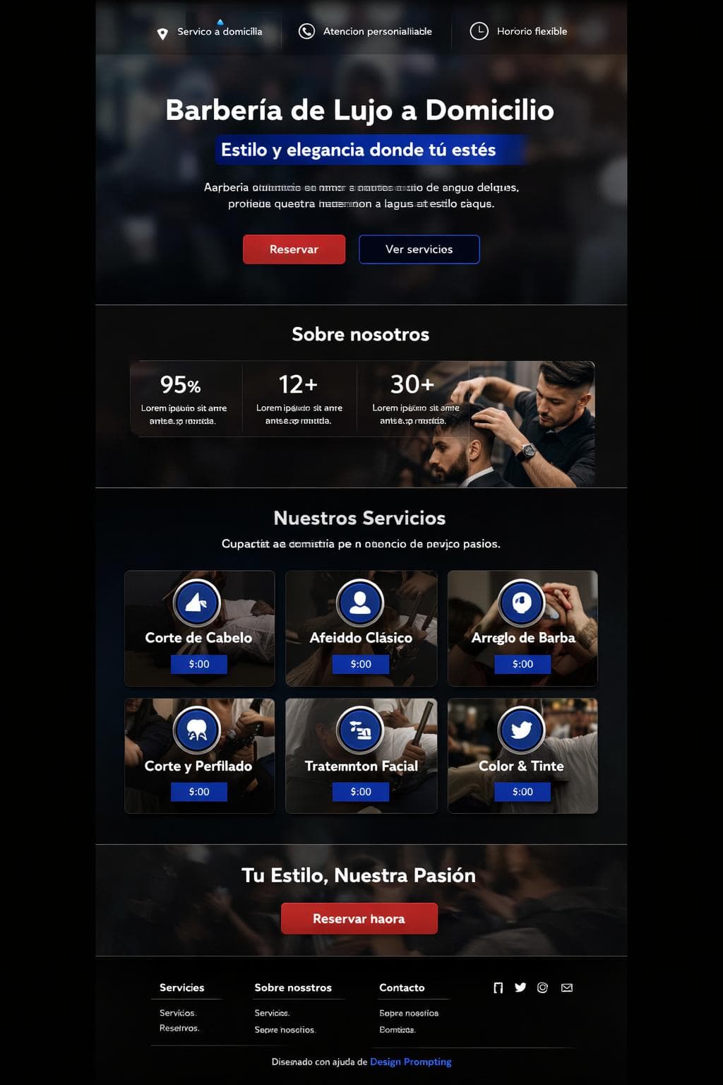 Estilo Vega — vista previa del theme