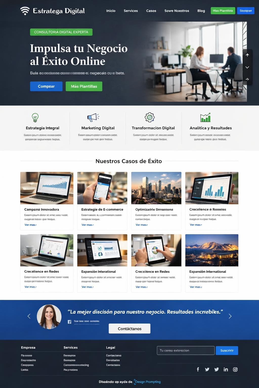 Estratega Digital — vista previa del theme