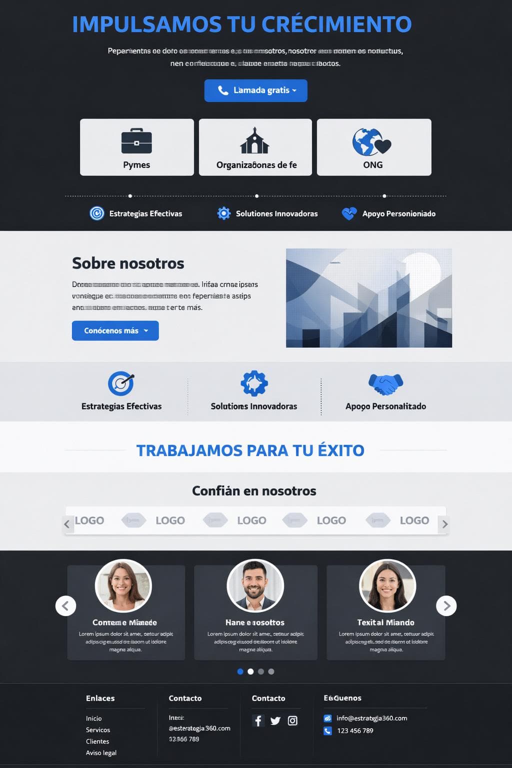 Estrategia360 — vista previa del theme