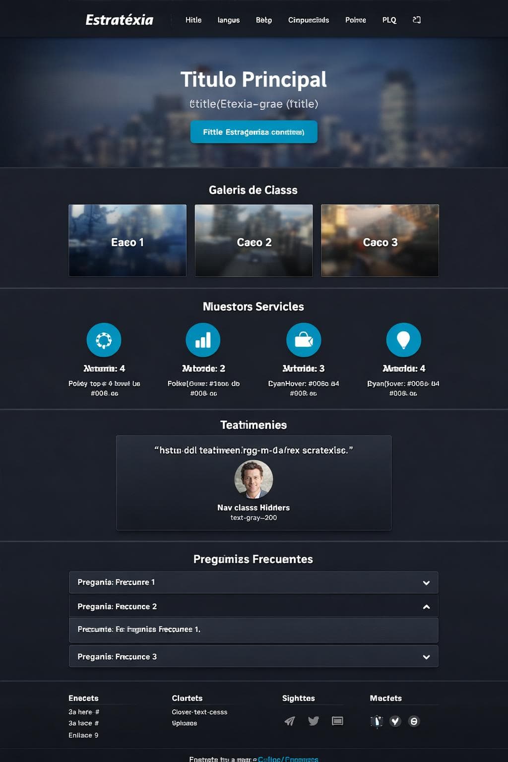 Estratéxia Consulting — vista previa del theme