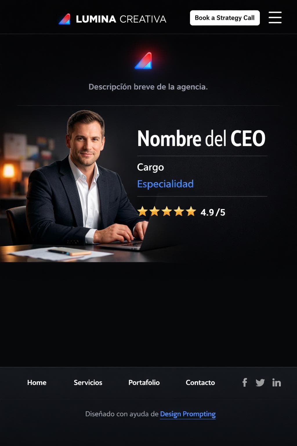 Estudio Digital Cobalto — vista previa del theme