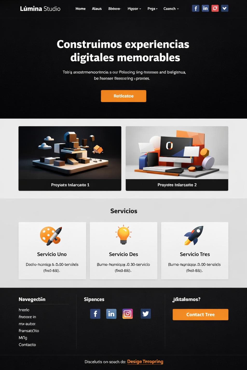 Estudio Orion — vista previa del theme