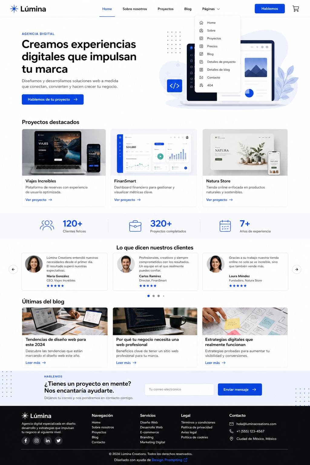 Estudio Zenit — vista previa del theme