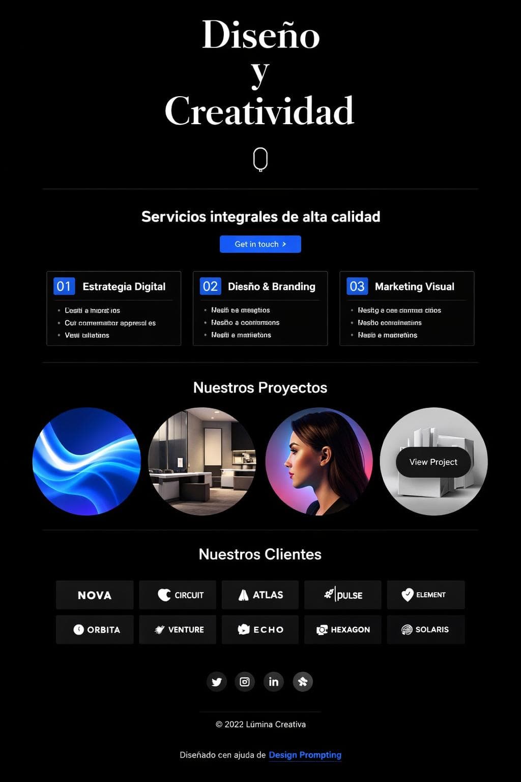 Eventos Palimpsesto — vista previa del theme