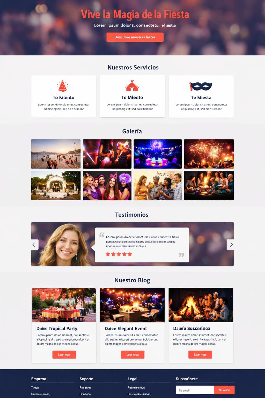 FestivaLuz — vista previa del theme