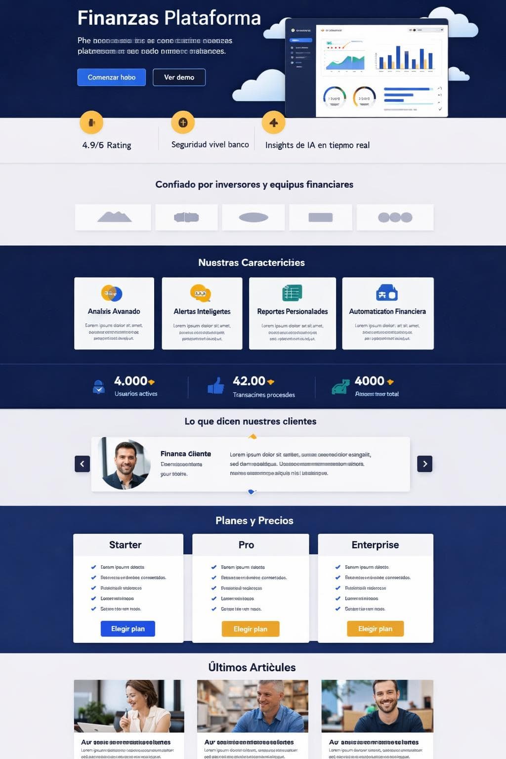 Finora Labs — vista previa del theme