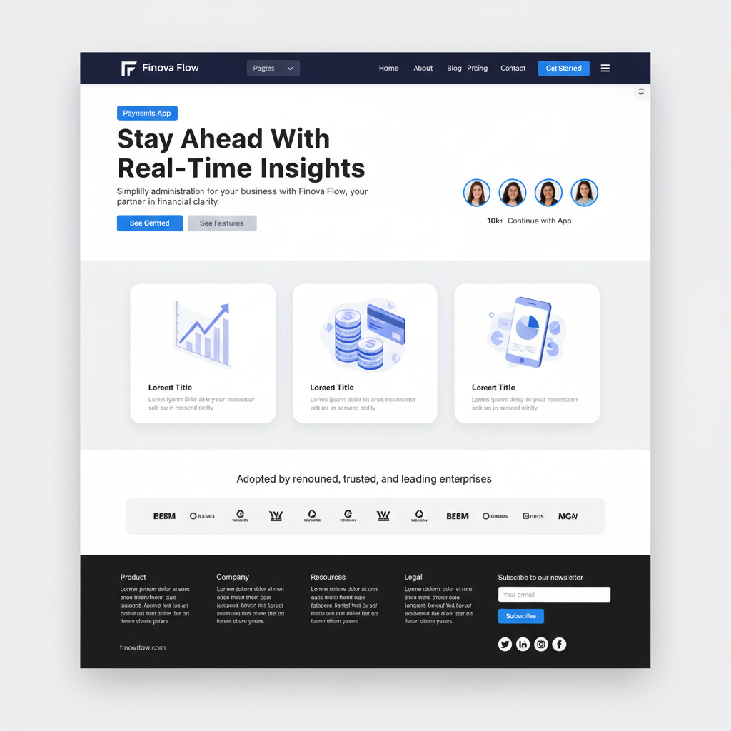 Finova Flow — vista previa del theme