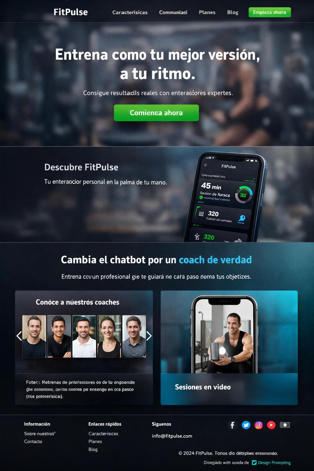 Fitness Alba — vista previa del theme