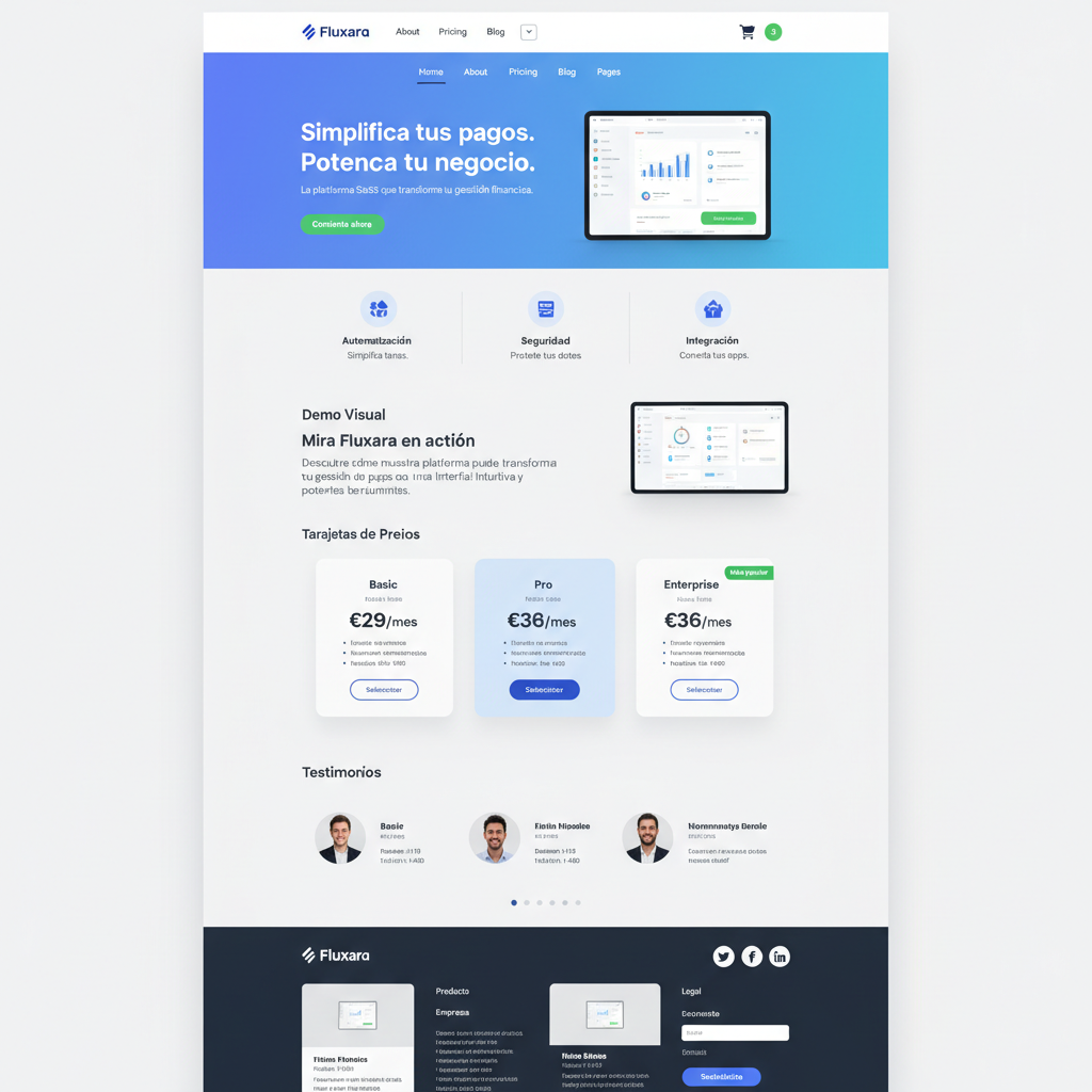 Fluxara — vista previa del theme