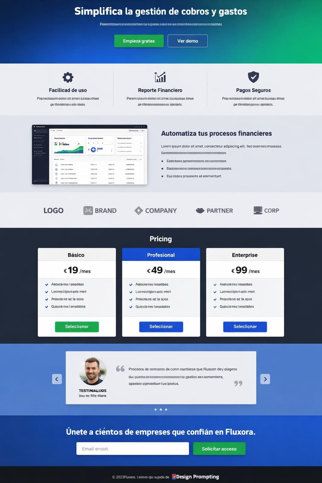 Fluxora — vista previa del theme
