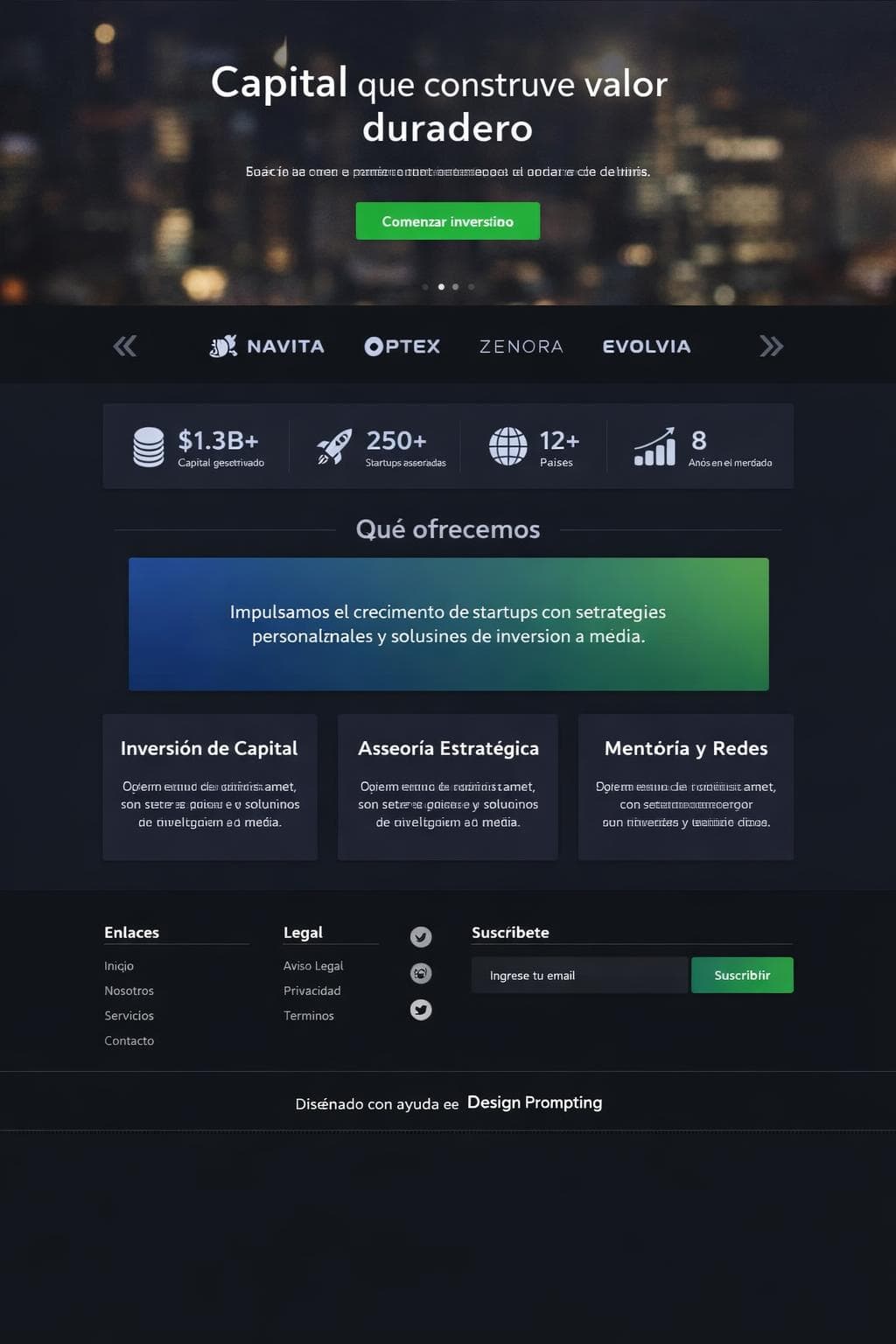 Fondo Áureo — vista previa del theme