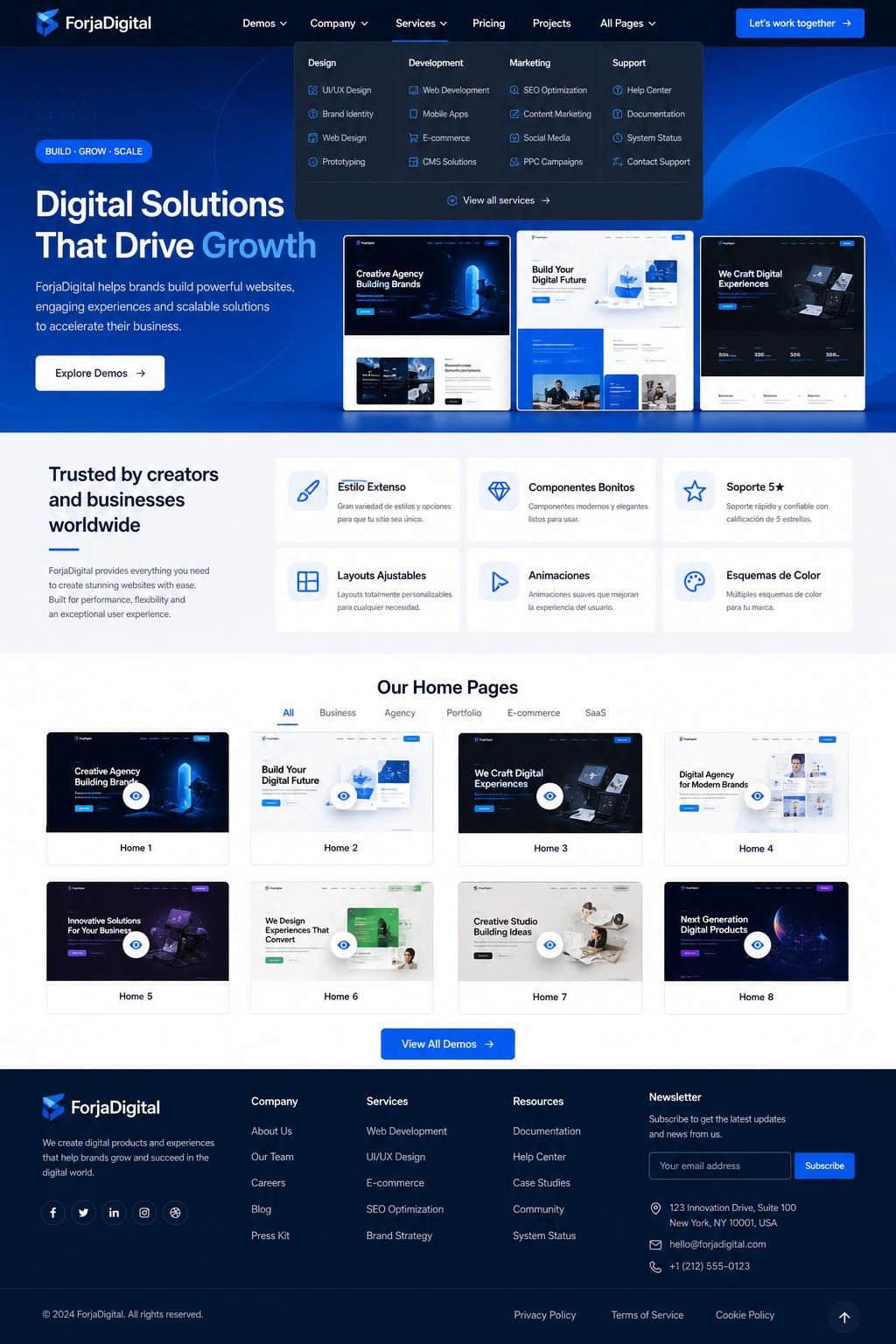 ForjaDigital — vista previa del theme