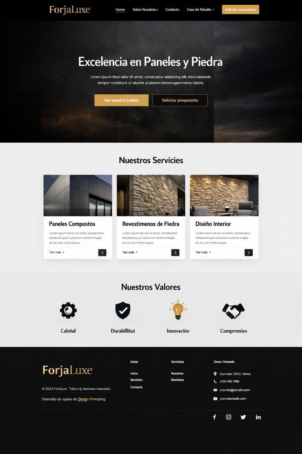 ForjaLuxe — vista previa del theme