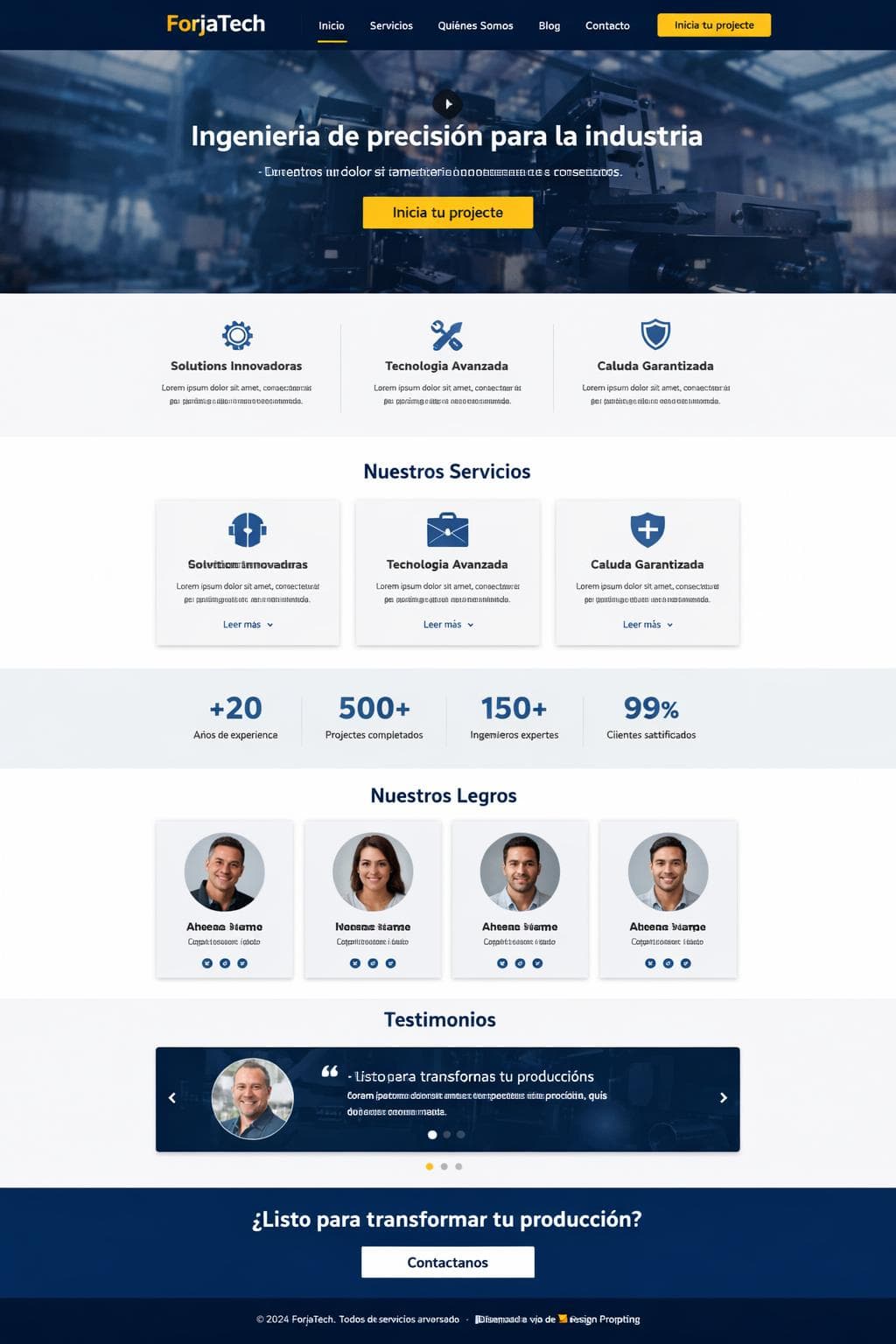 ForjaTech — vista previa del theme