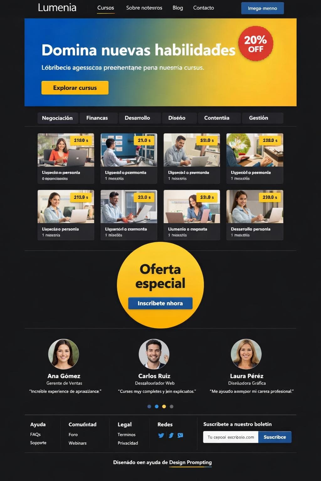Formación Ámbar — vista previa del theme