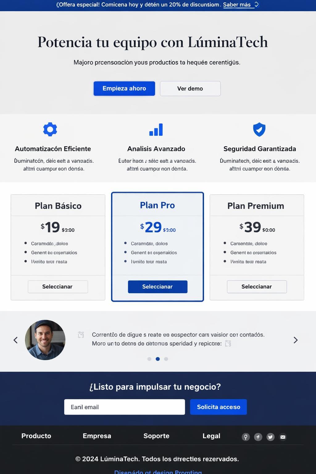 Formación Lumen — vista previa del theme