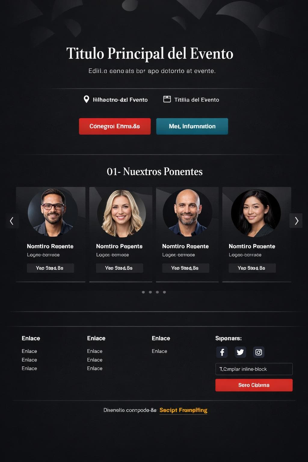 Formación Orion — vista previa del theme