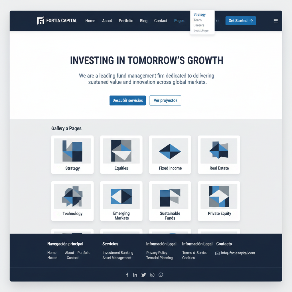Fortia Capital — vista previa del theme